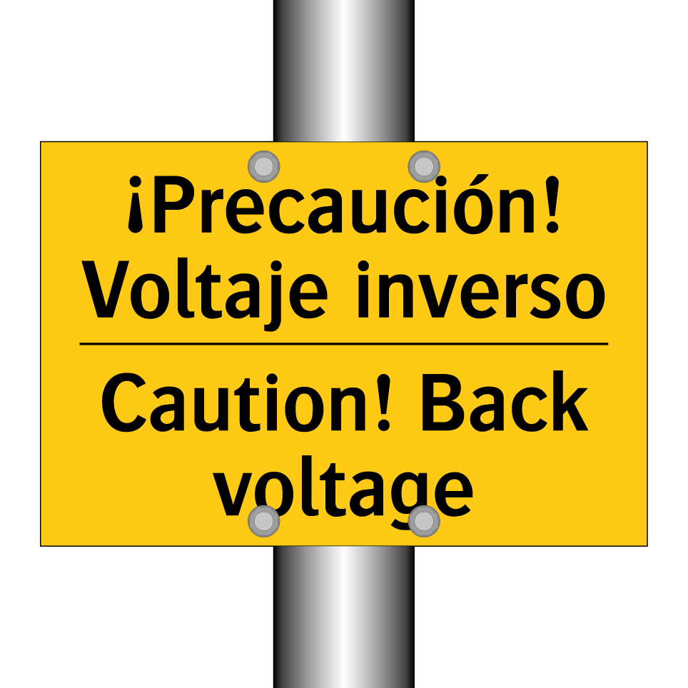 ¡Precaución! Voltaje inverso - Caution! Back voltage