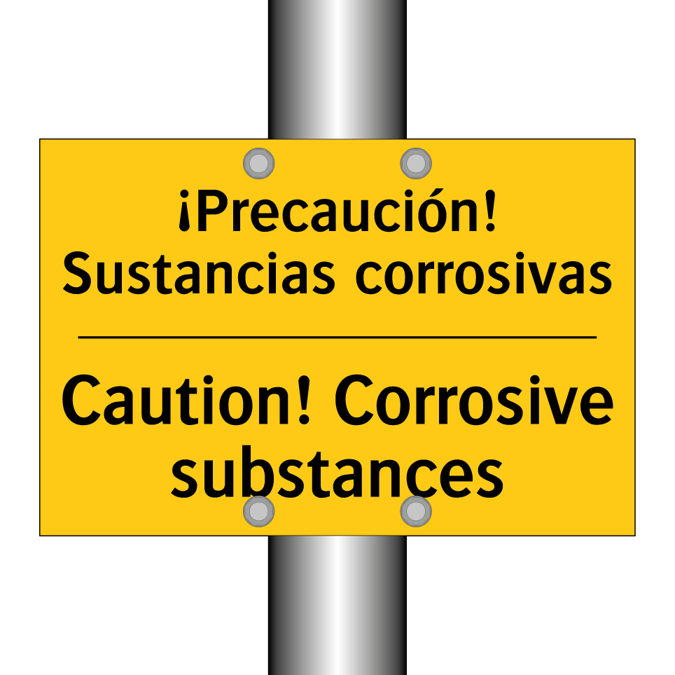¡Precaución! Sustancias corrosivas - Caution! Corrosive substances