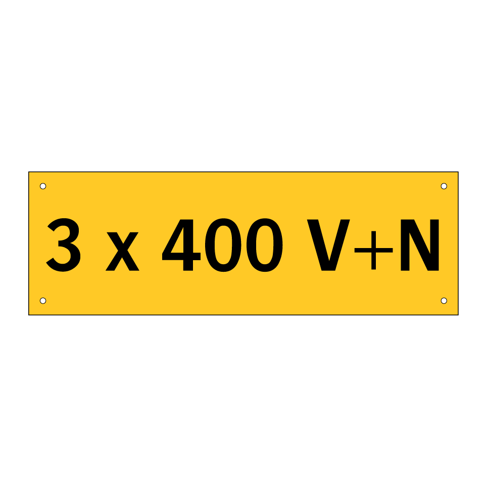 3 x 400 V + N