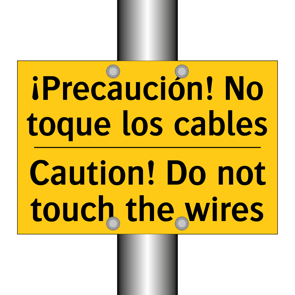 ¡Precaución! No toque los cables - Caution! Do not touch the wires