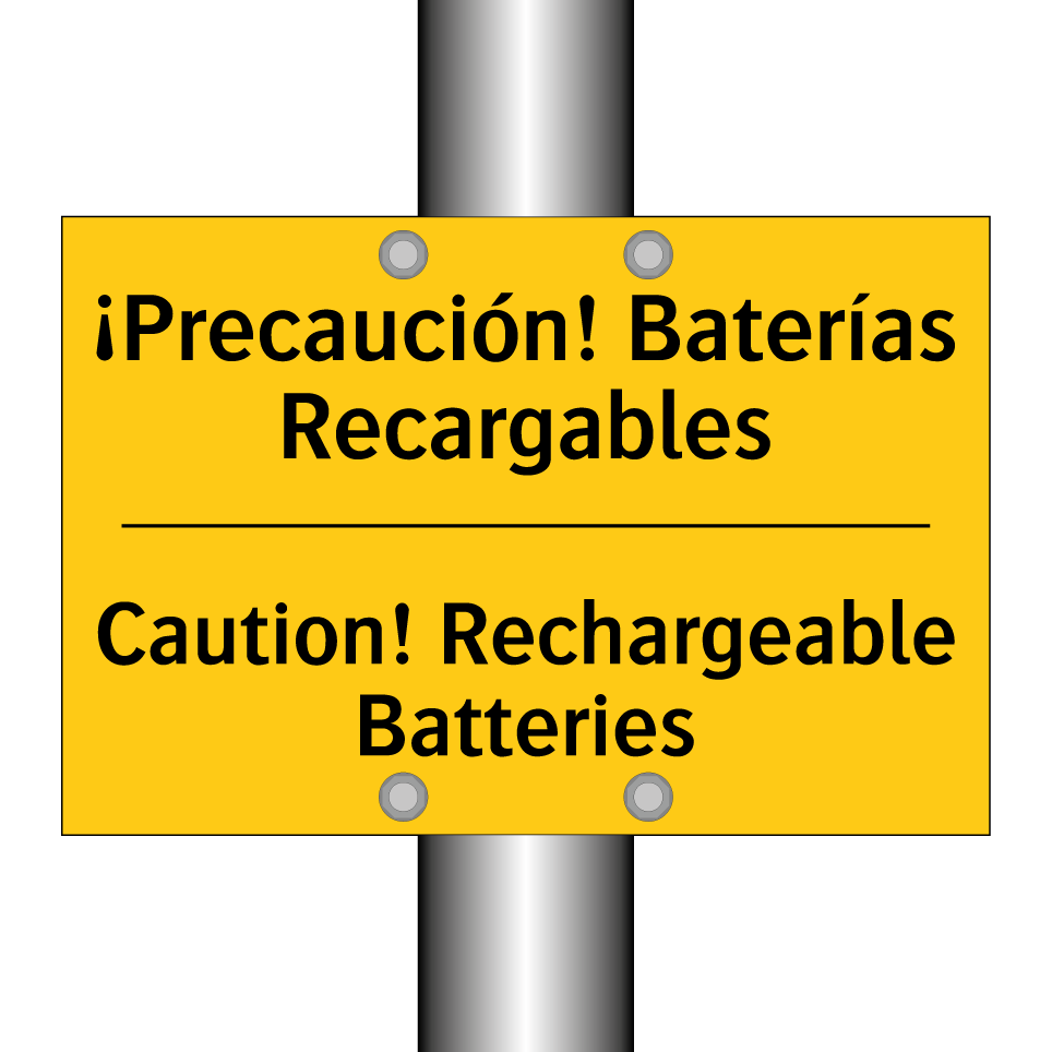 ¡Precaución! Baterías Recargables - Caution! Rechargeable Batteries