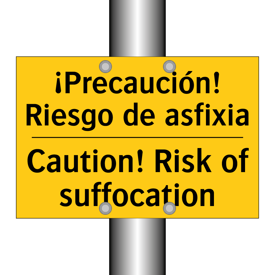 ¡Precaución! Riesgo de asfixia - Caution! Risk of suffocation