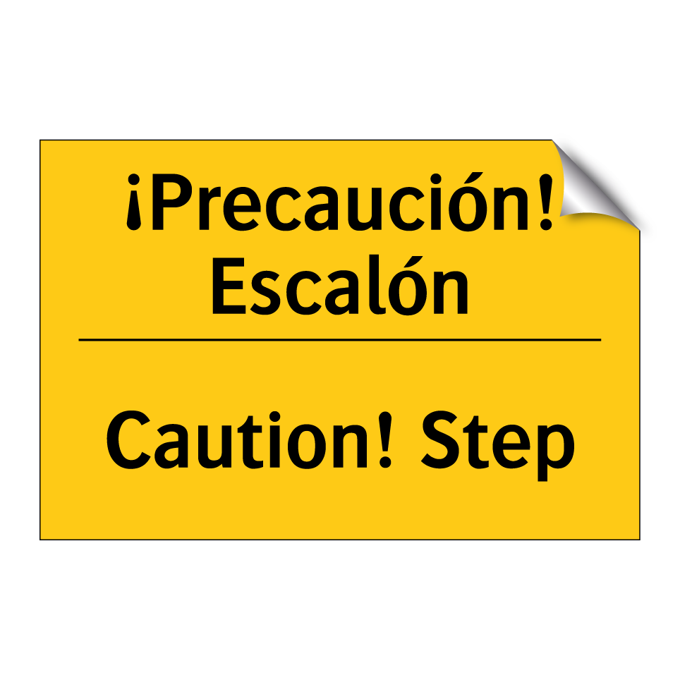 ¡Precaución! Escalón - Caution! Step
