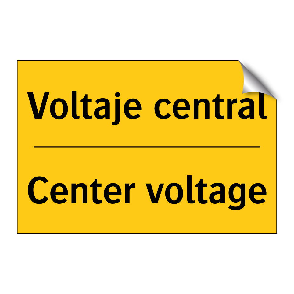 Voltaje central - Center voltage