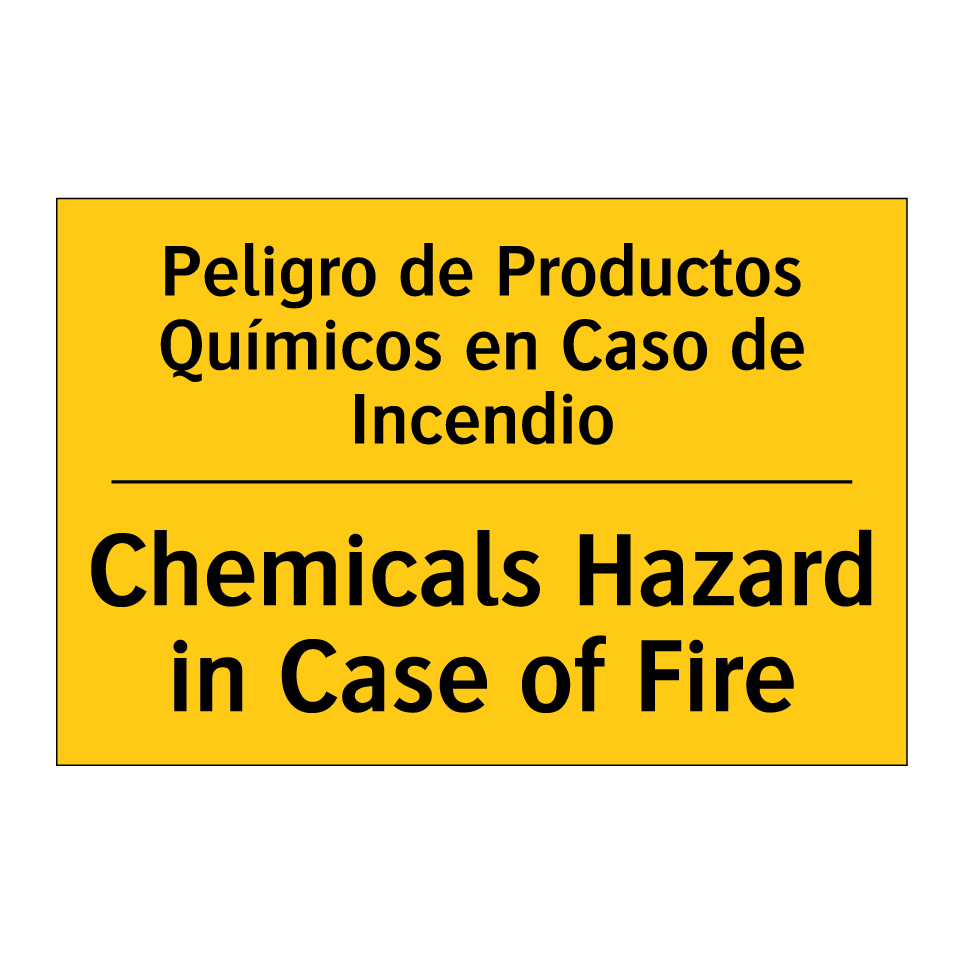 Peligro de Productos Químicos en Caso de Incendio - Chemicals Hazard in Case of Fire