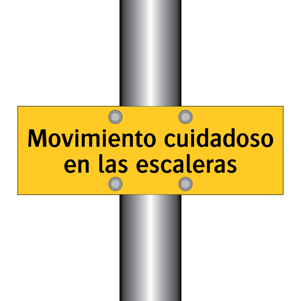 Movimiento cuidadoso en las escaleras