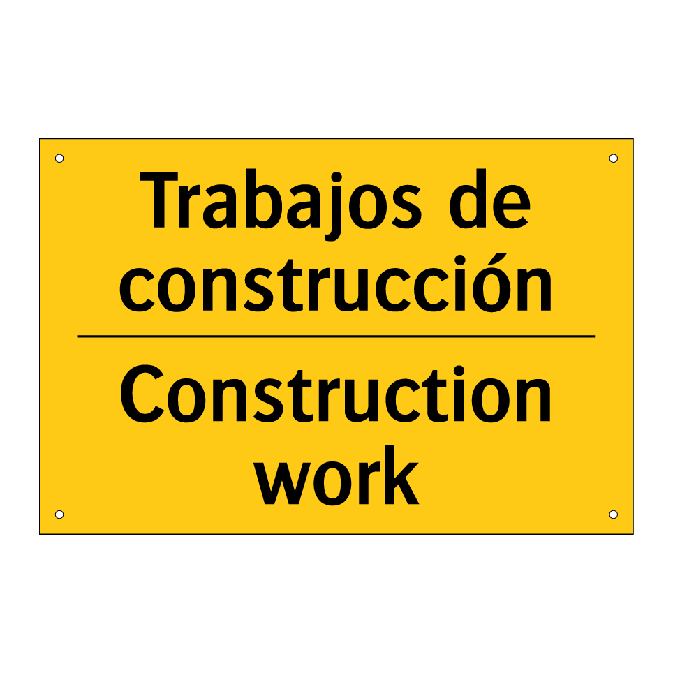 Trabajos de construcción - Construction work