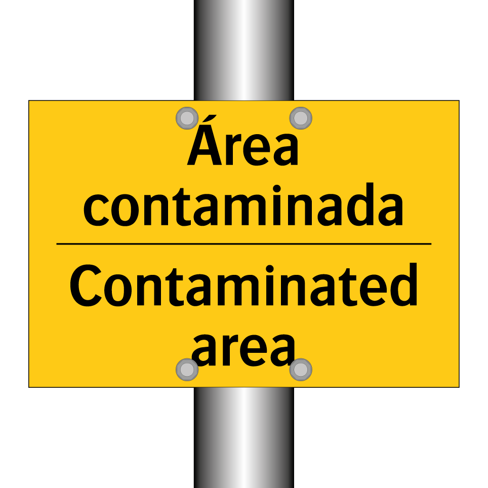 Área contaminada - Contaminated area