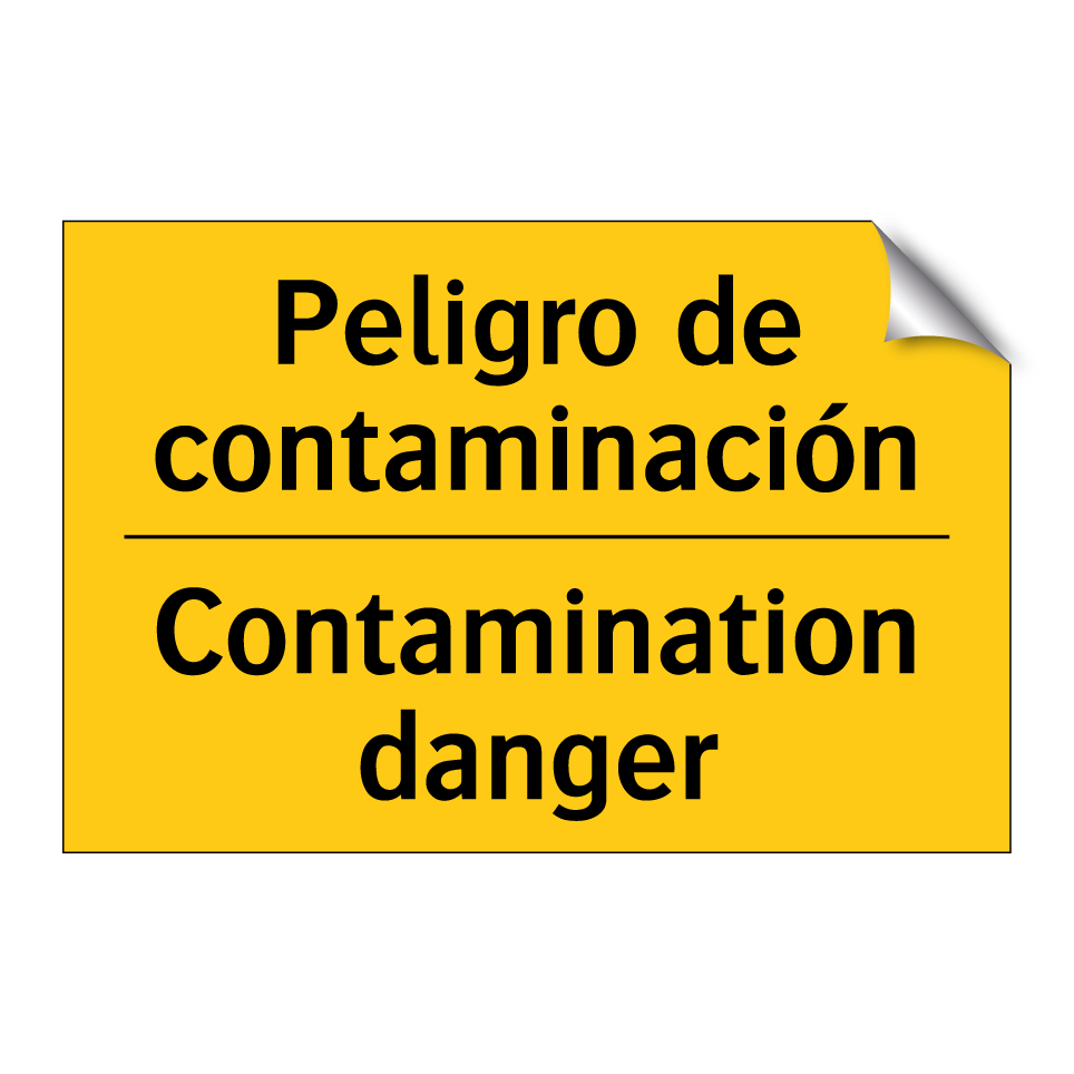 Peligro de contaminación - Contamination danger