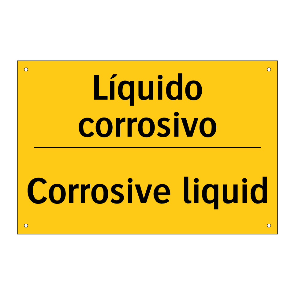 Líquido corrosivo - Corrosive liquid