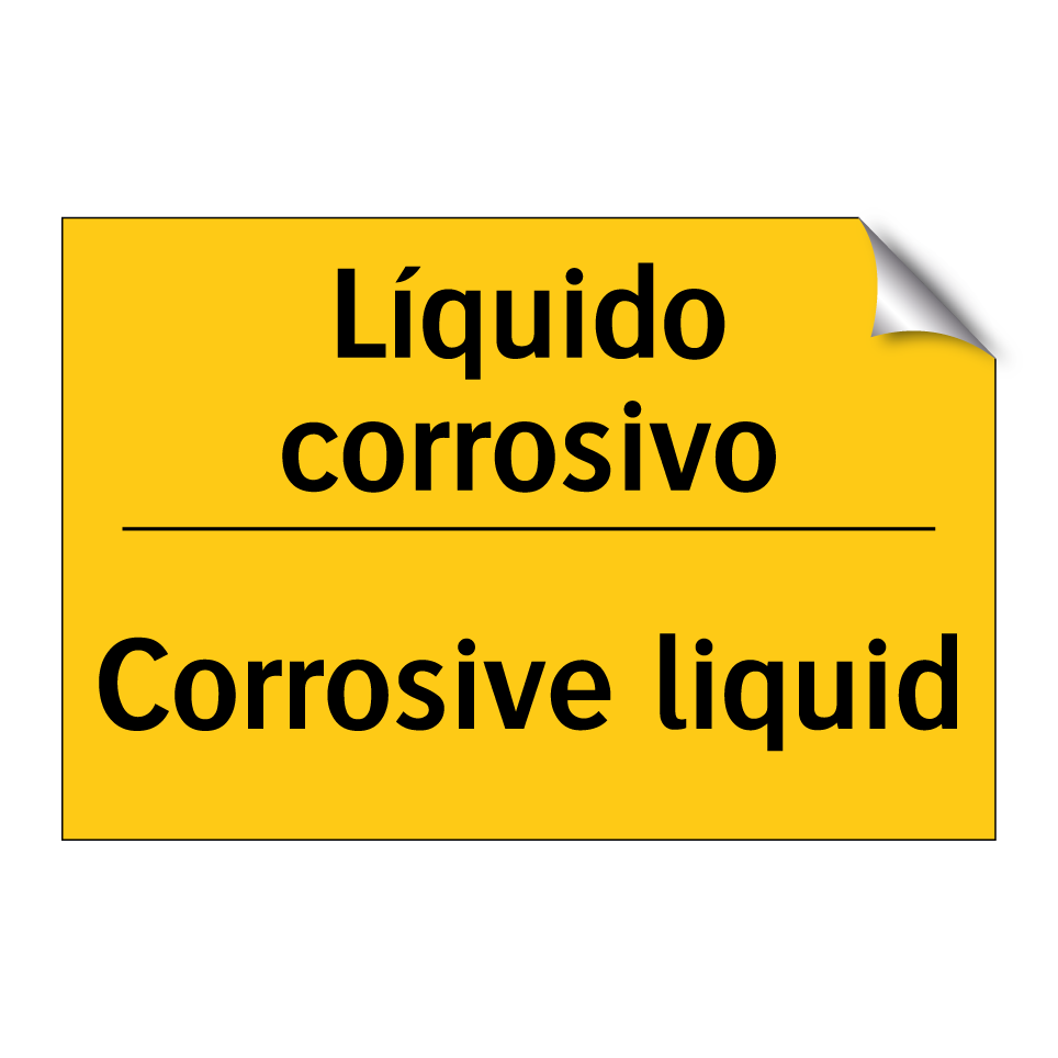 Líquido corrosivo - Corrosive liquid