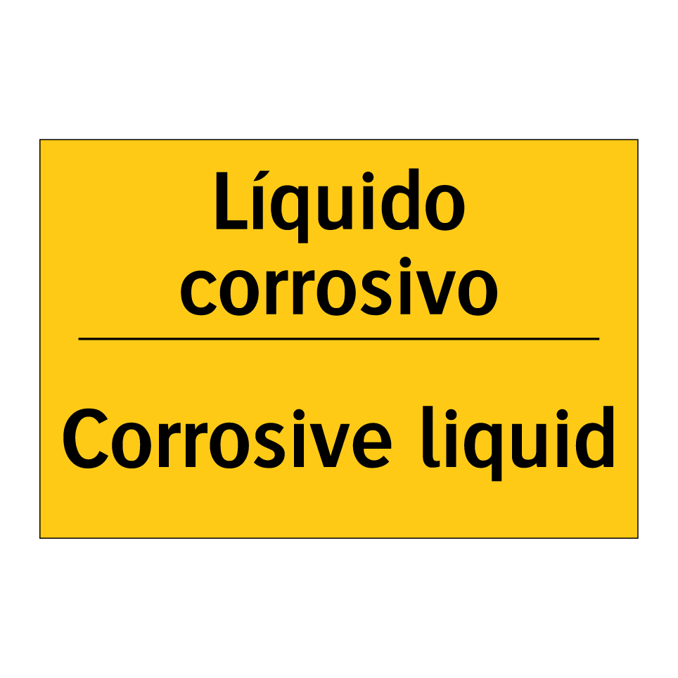 Líquido corrosivo - Corrosive liquid