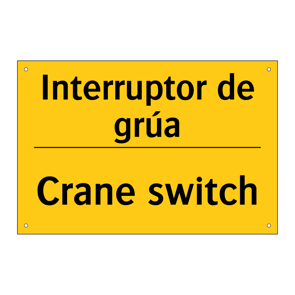 Interruptor de grúa - Crane switch