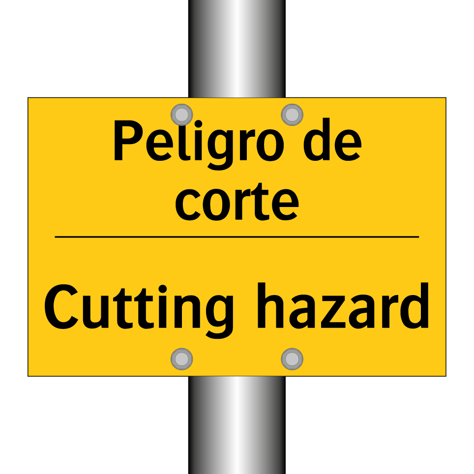 Peligro de corte - Cutting hazard