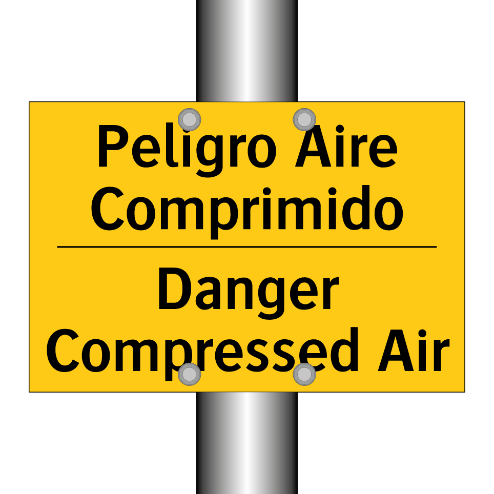 Peligro Aire Comprimido - Danger Compressed Air