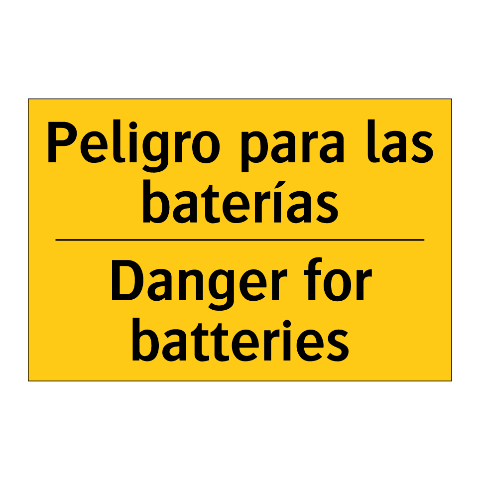 Peligro para las baterías - Danger for batteries