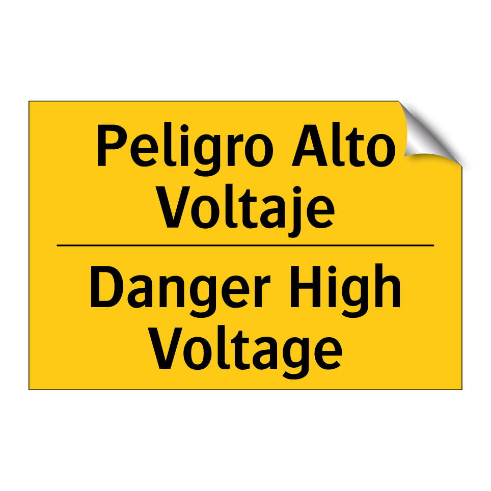 Peligro Alto Voltaje - Danger High Voltage