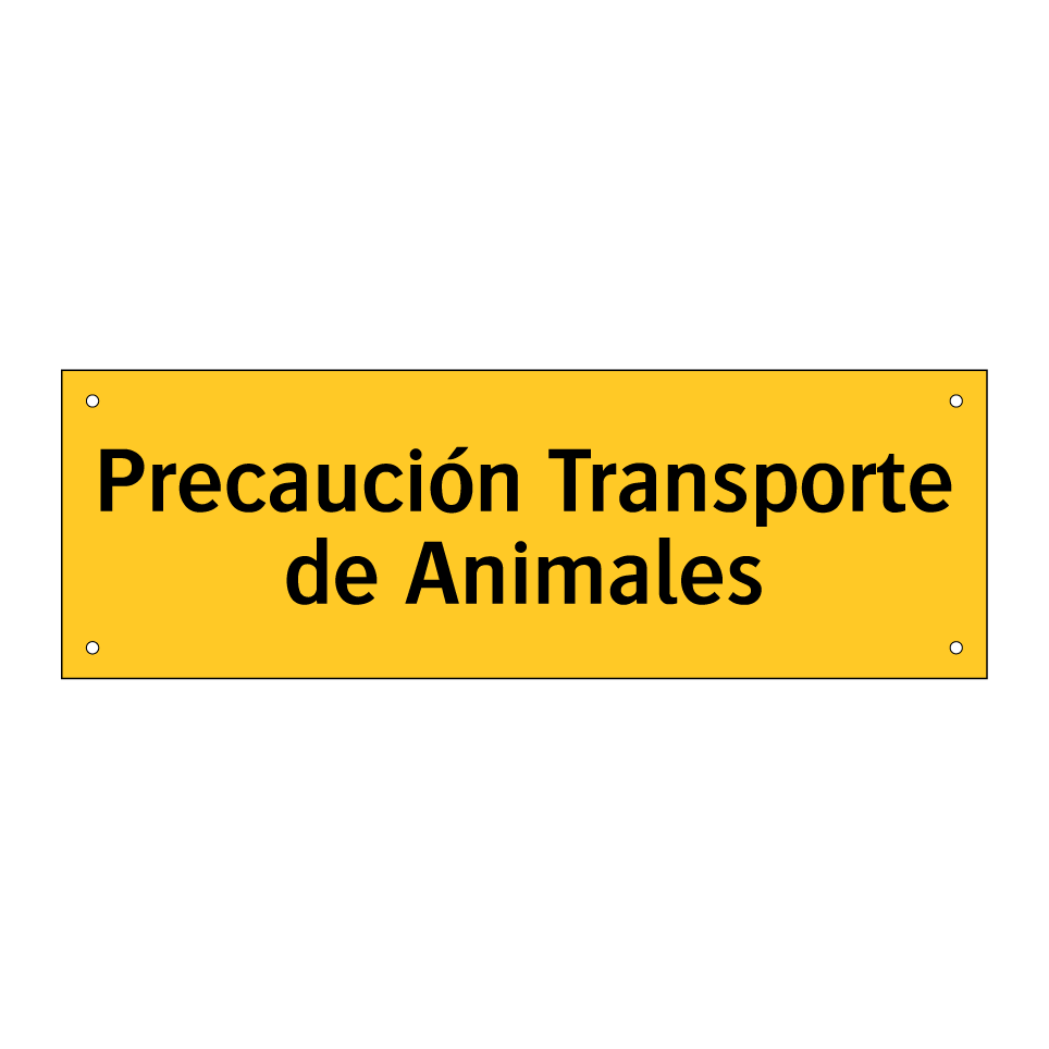 Precaución Transporte de Animales