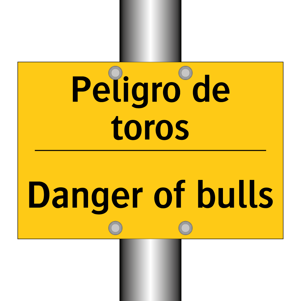 Peligro de toros - Danger of bulls
