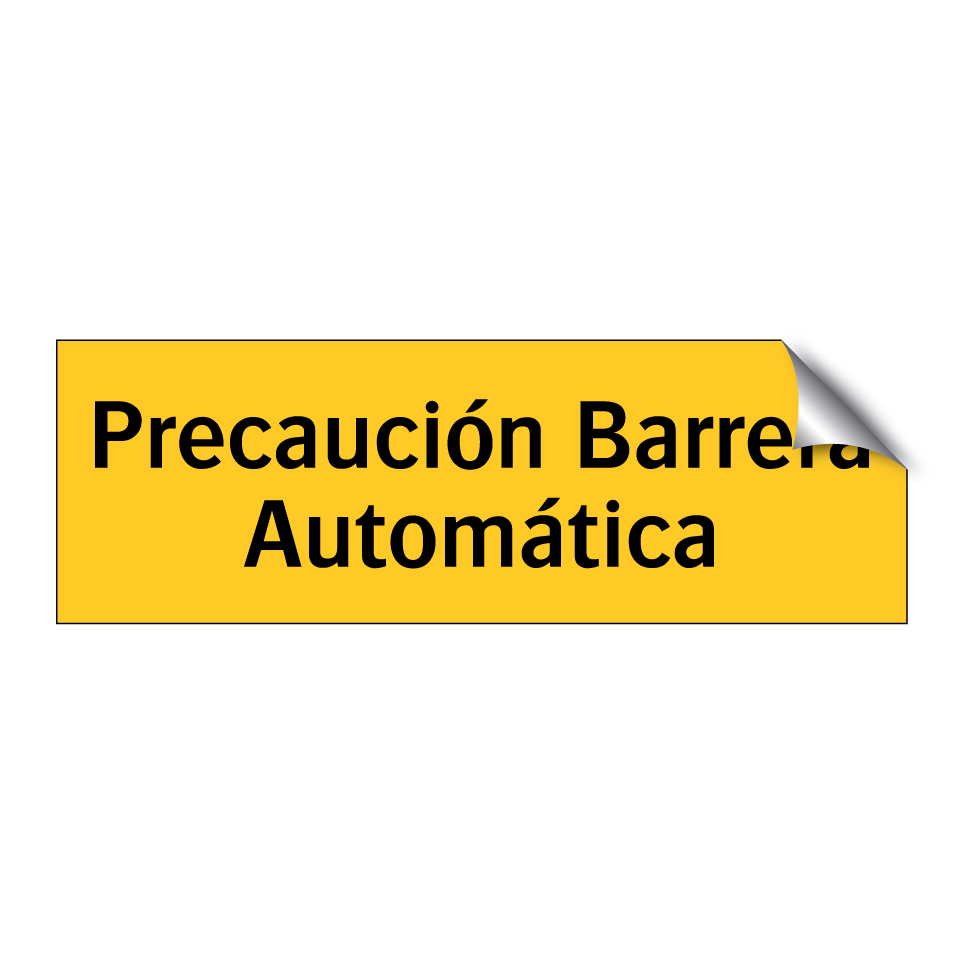 Precaución Barrera Automática