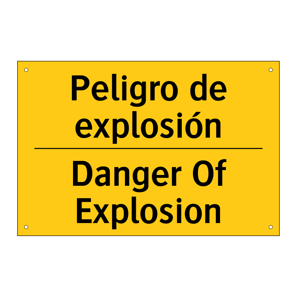 Peligro de explosión - Danger Of Explosion