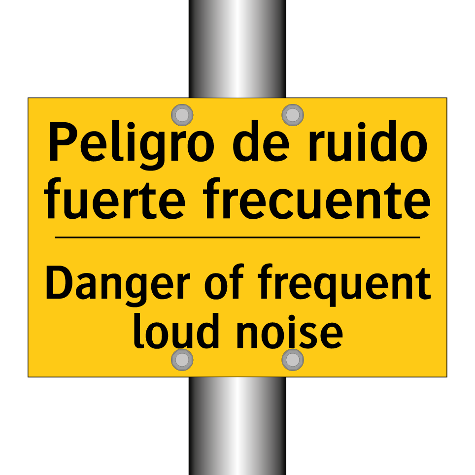Peligro de ruido fuerte frecuente - Danger of frequent loud noise