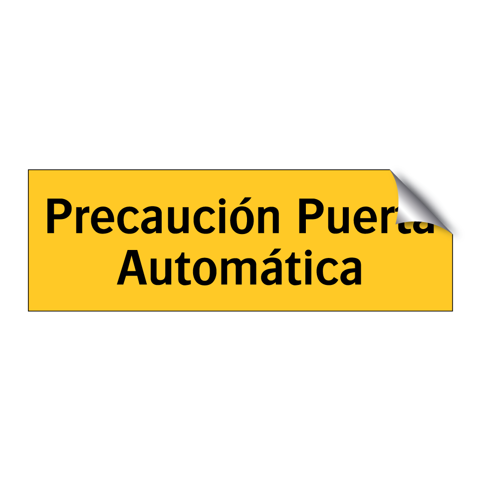 Precaución Puerta Automática