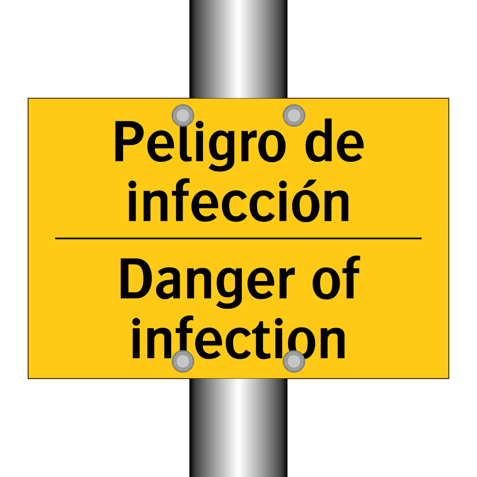 Peligro de infección - Danger of infection