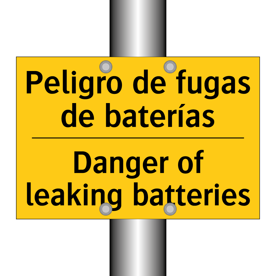Peligro de fugas de baterías - Danger of leaking batteries