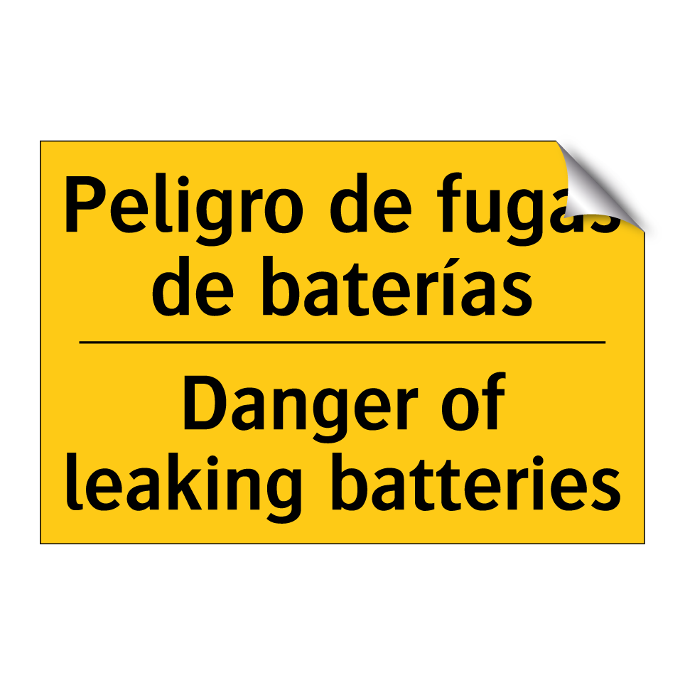 Peligro de fugas de baterías - Danger of leaking batteries