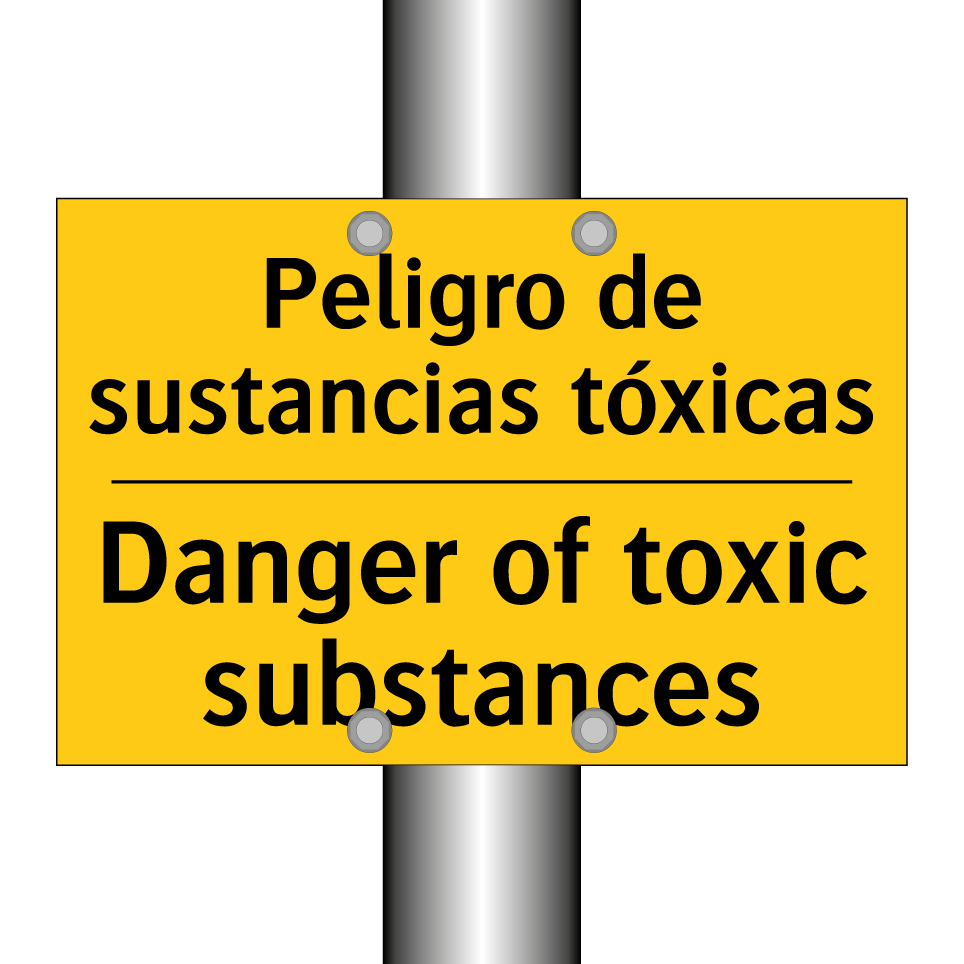 Peligro de sustancias tóxicas - Danger of toxic substances