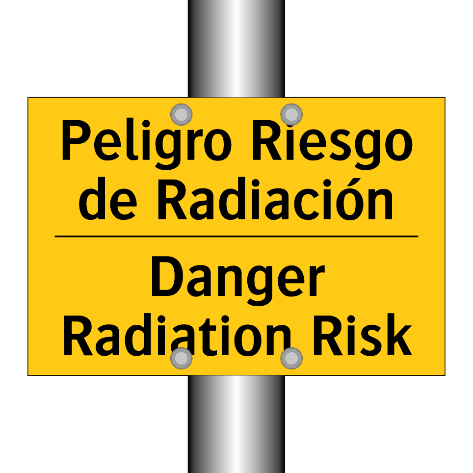 Peligro Riesgo de Radiación - Danger Radiation Risk