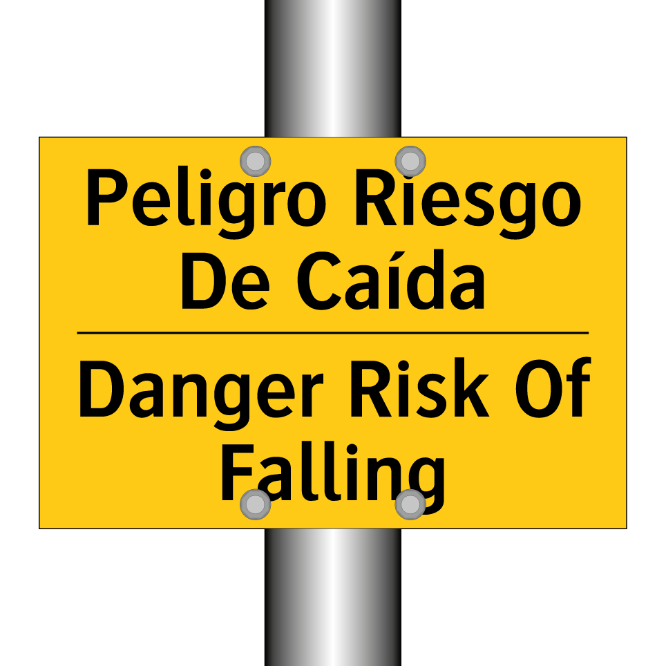 Peligro Riesgo De Caída - Danger Risk Of Falling
