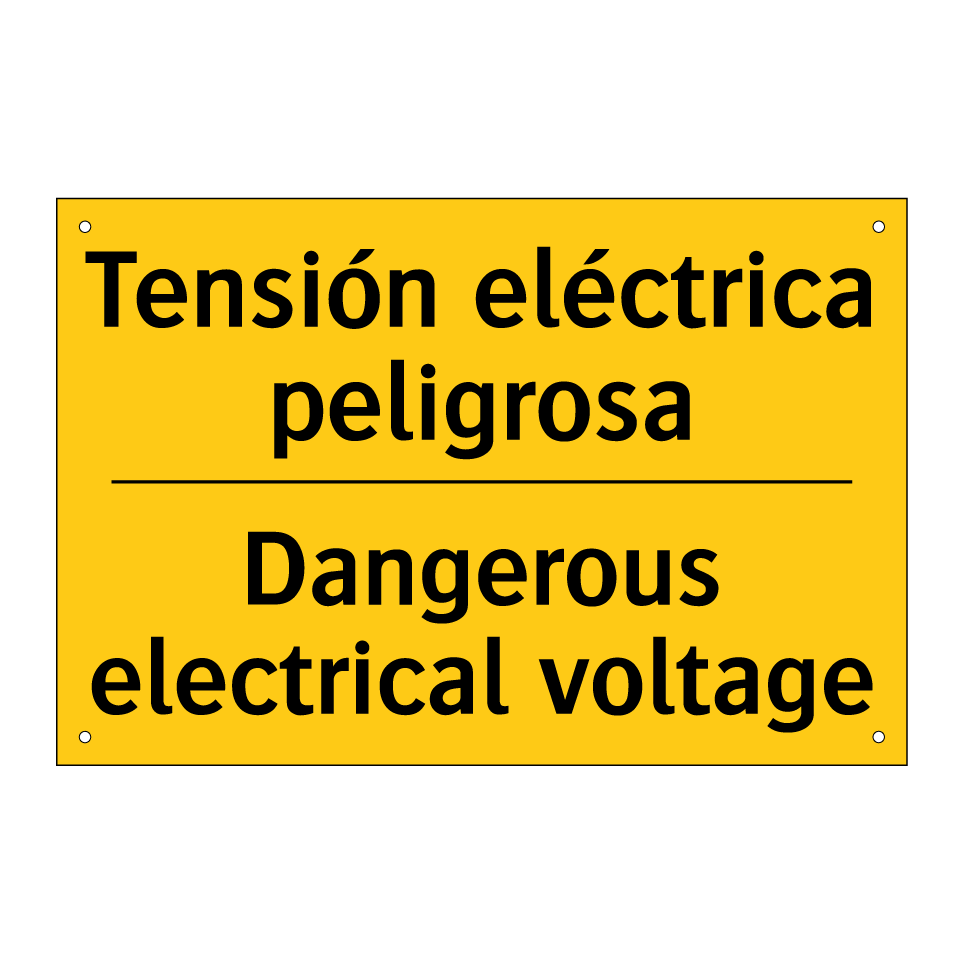Tensión eléctrica peligrosa - Dangerous electrical voltage