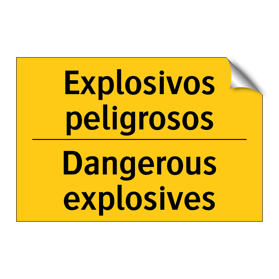 Explosivos peligrosos - Dangerous explosives