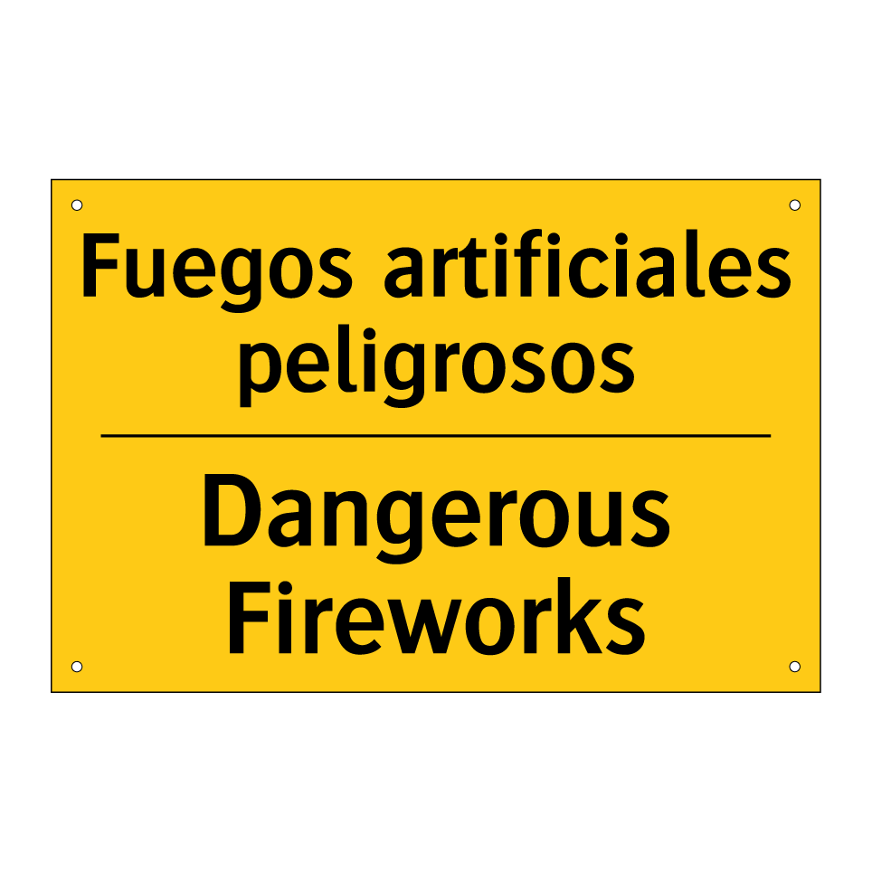 Fuegos artificiales peligrosos - Dangerous Fireworks
