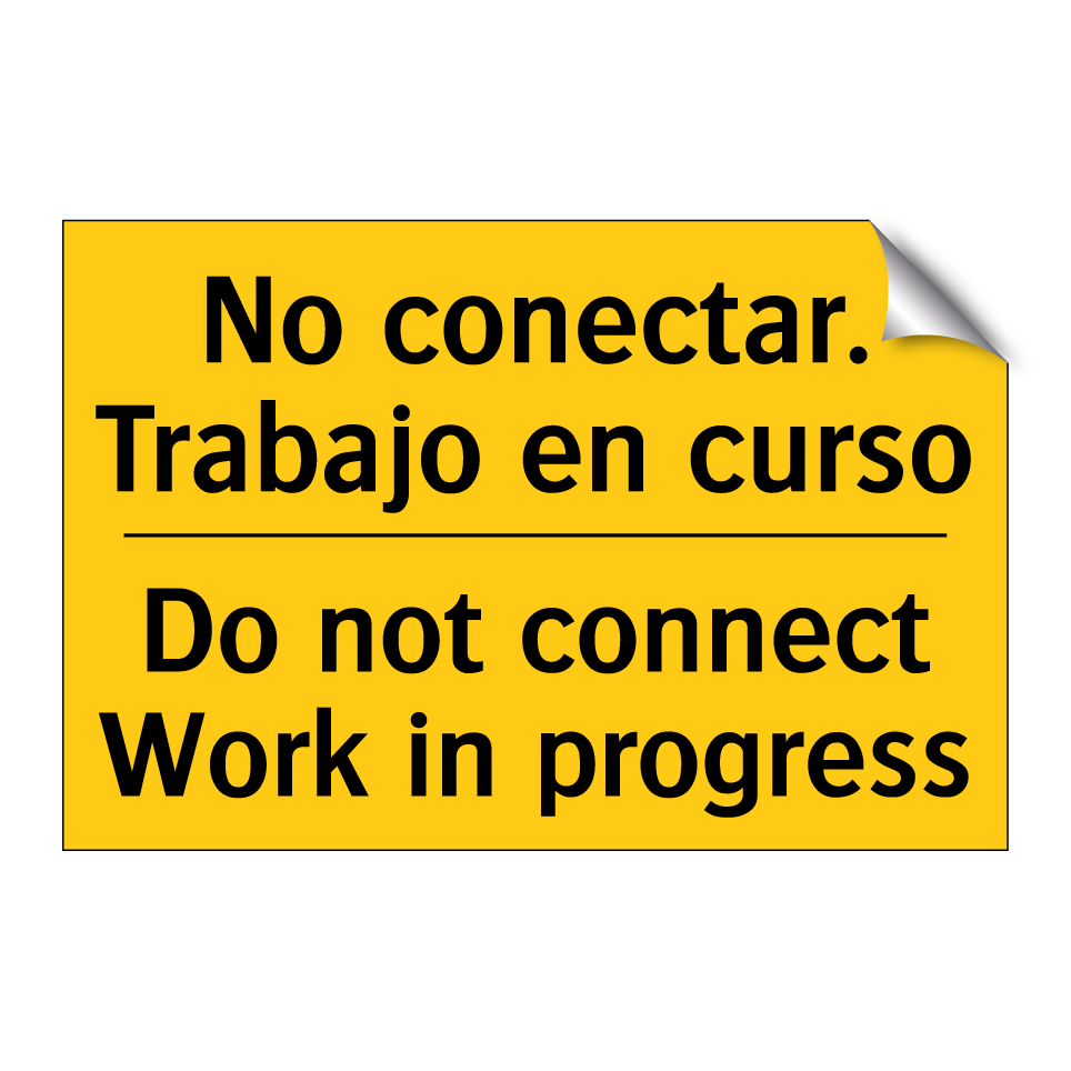 Do not connect Work in progress - Do not connect Work in progress