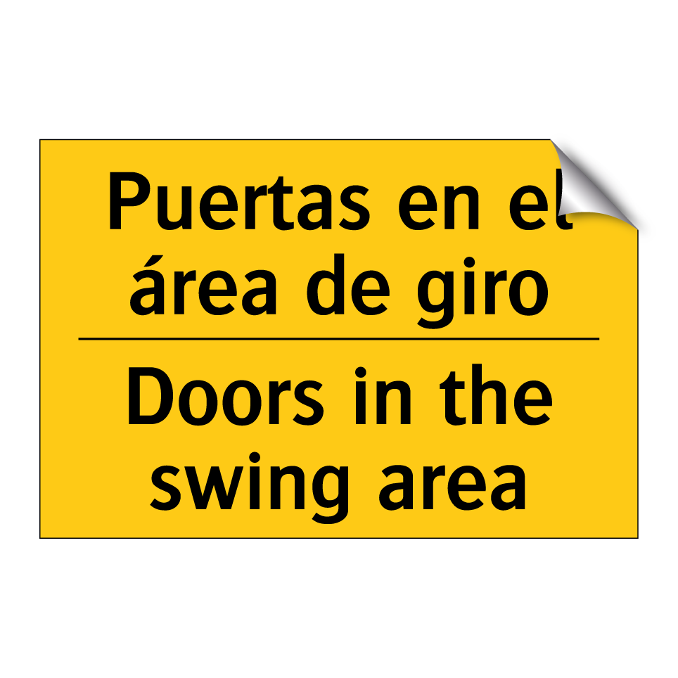 Puertas en el área de giro - Doors in the swing area