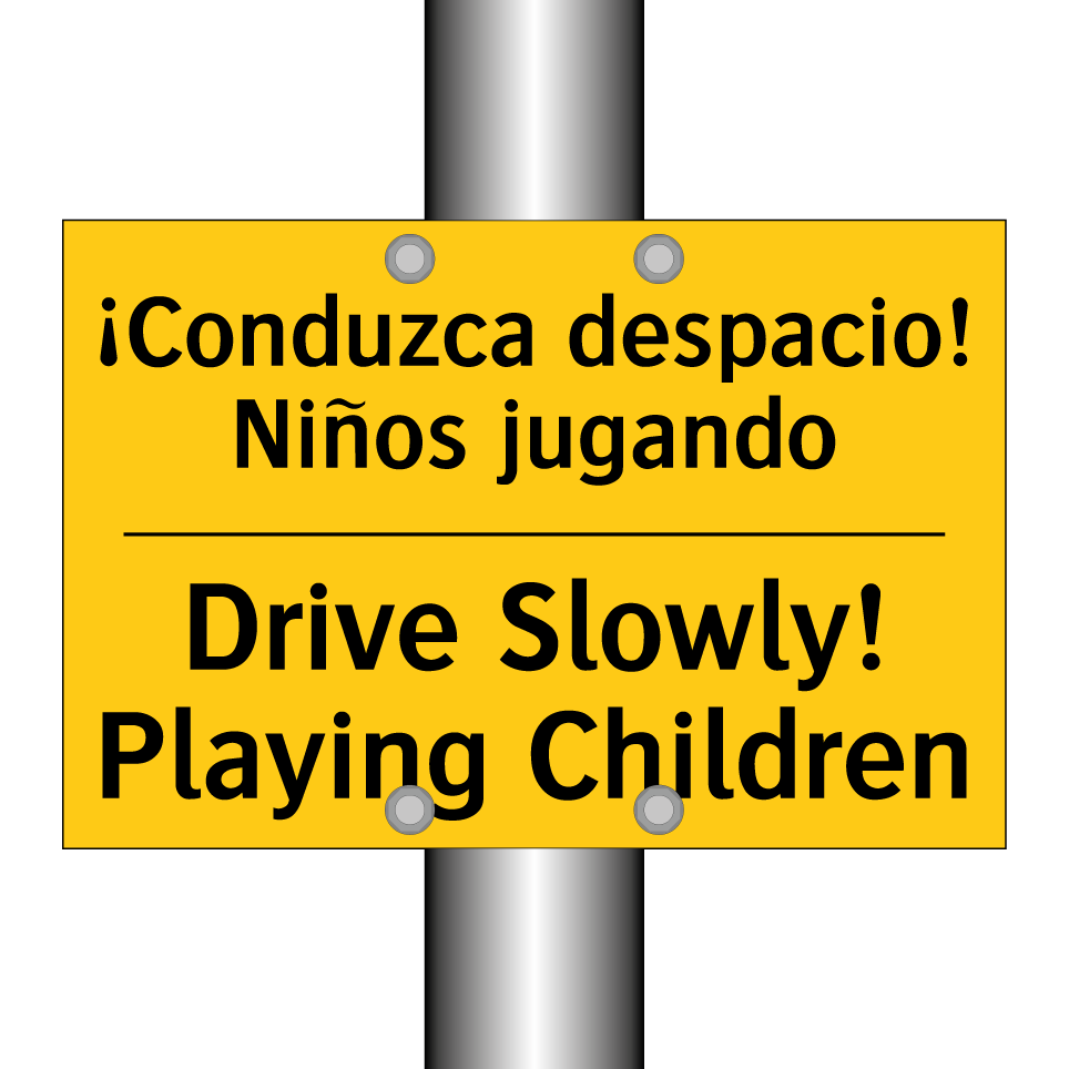 ¡Conduzca despacio! Niños jugando - Drive Slowly! Playing Children