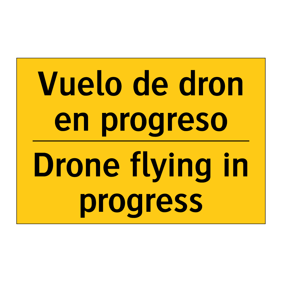 Vuelo de dron en progreso - Drone flying in progress