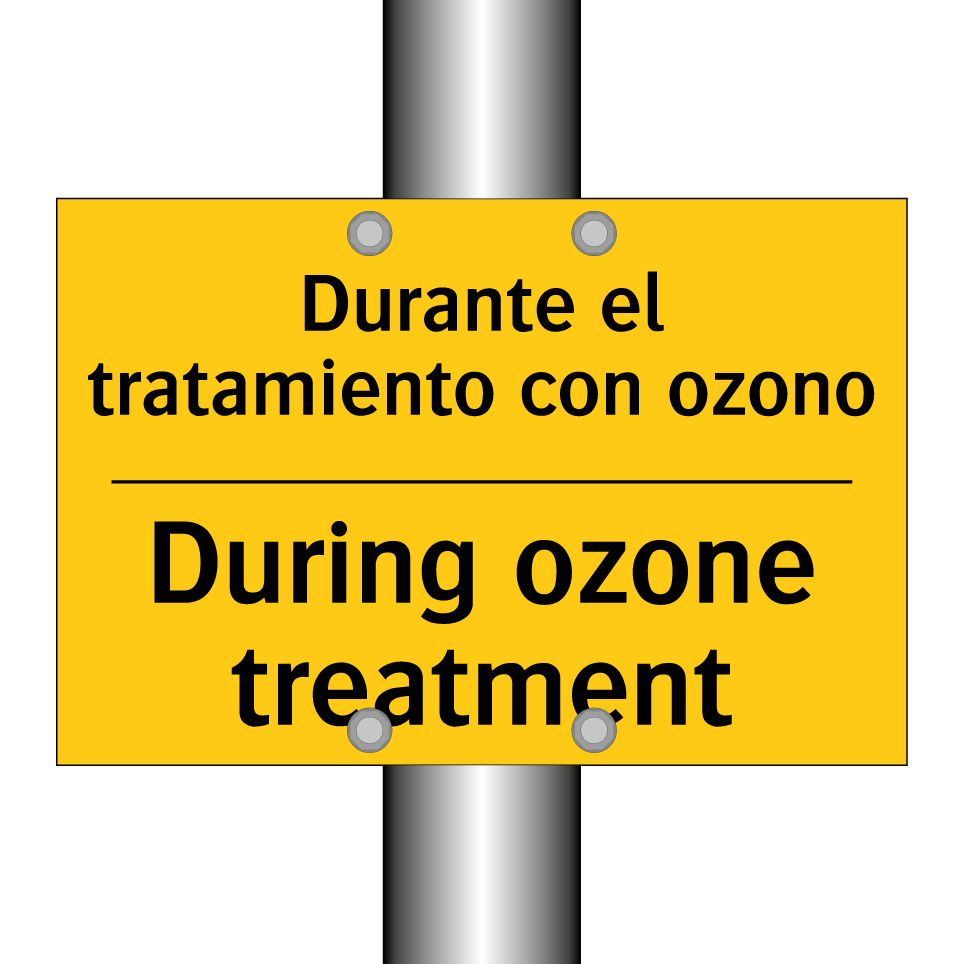 Durante el tratamiento con ozono - During ozone treatment
