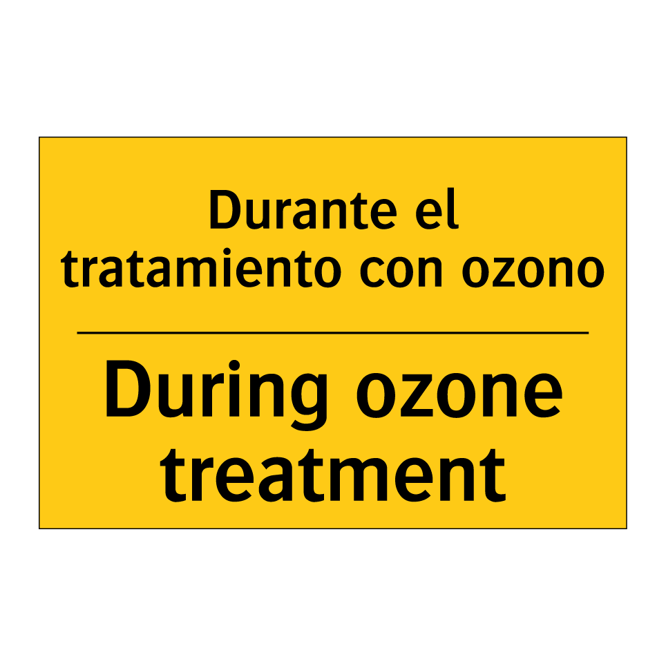 Durante el tratamiento con ozono - During ozone treatment