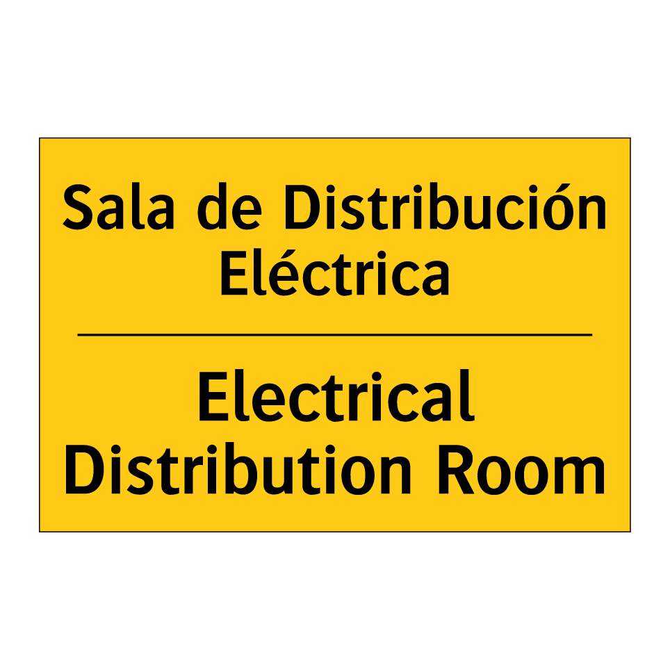 Sala de Distribución Eléctrica - Electrical Distribution Room