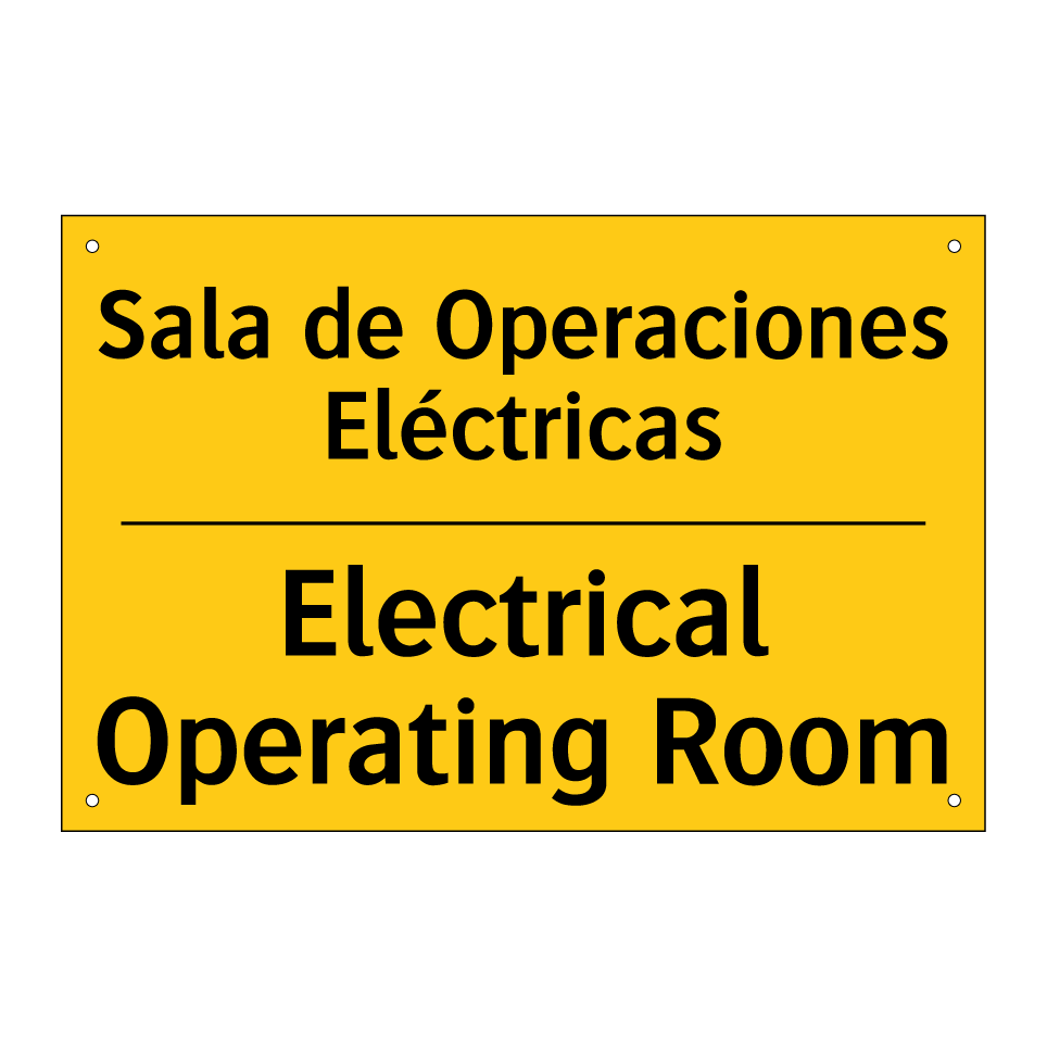Sala de Operaciones Eléctricas - Electrical Operating Room