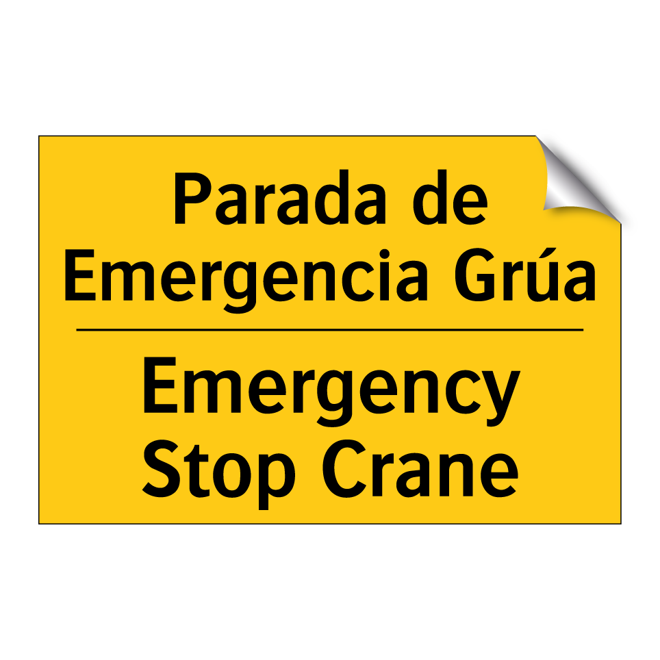 Parada de Emergencia Grúa - Emergency Stop Crane