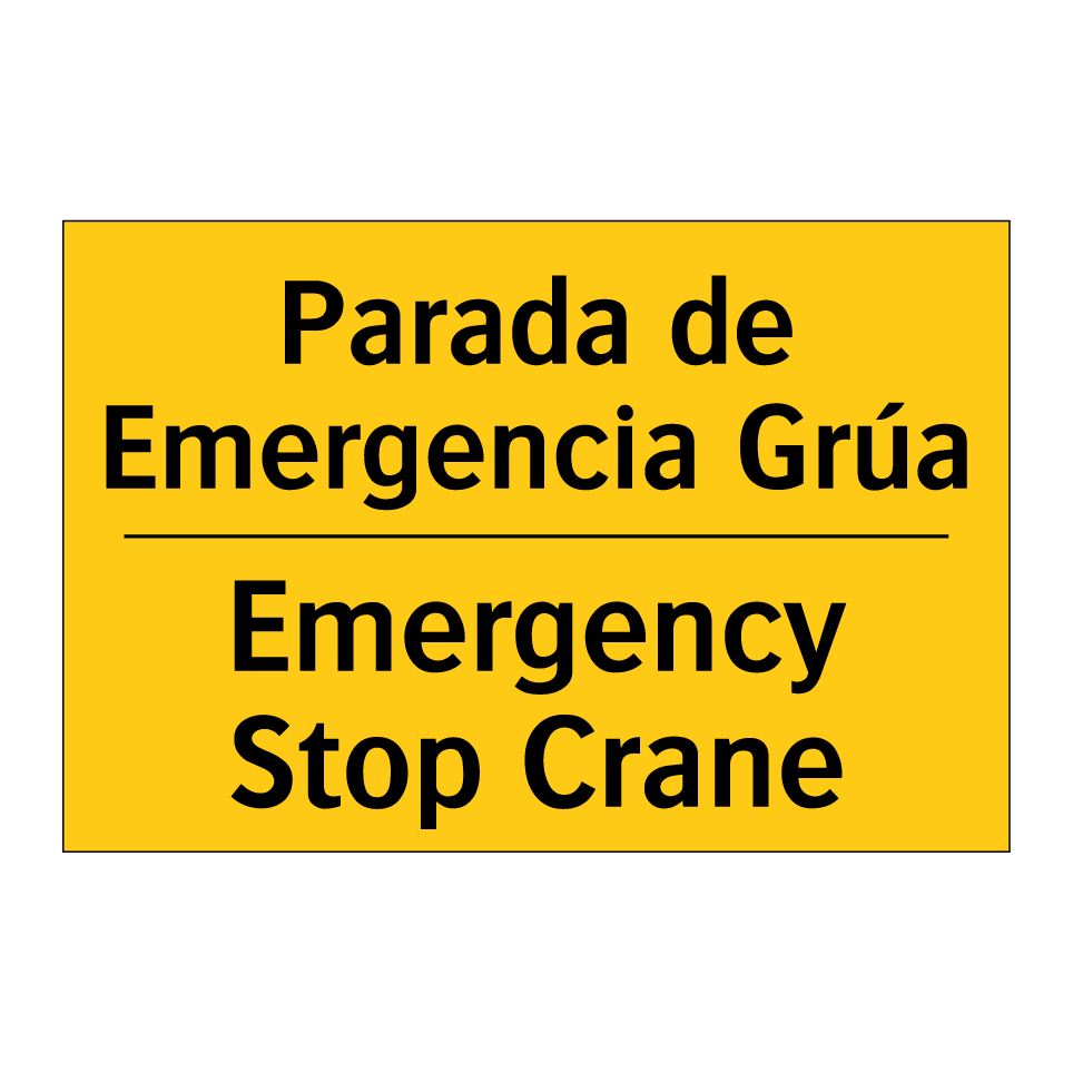 Parada de Emergencia Grúa - Emergency Stop Crane