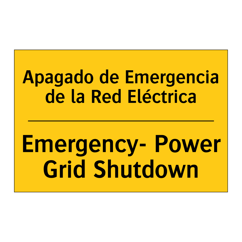 Apagado de Emergencia de la Red Eléctrica - Emergency- Power Grid Shutdown