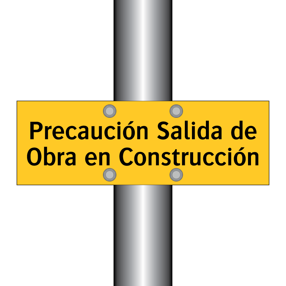 Precaución Salida de Obra en Construcción