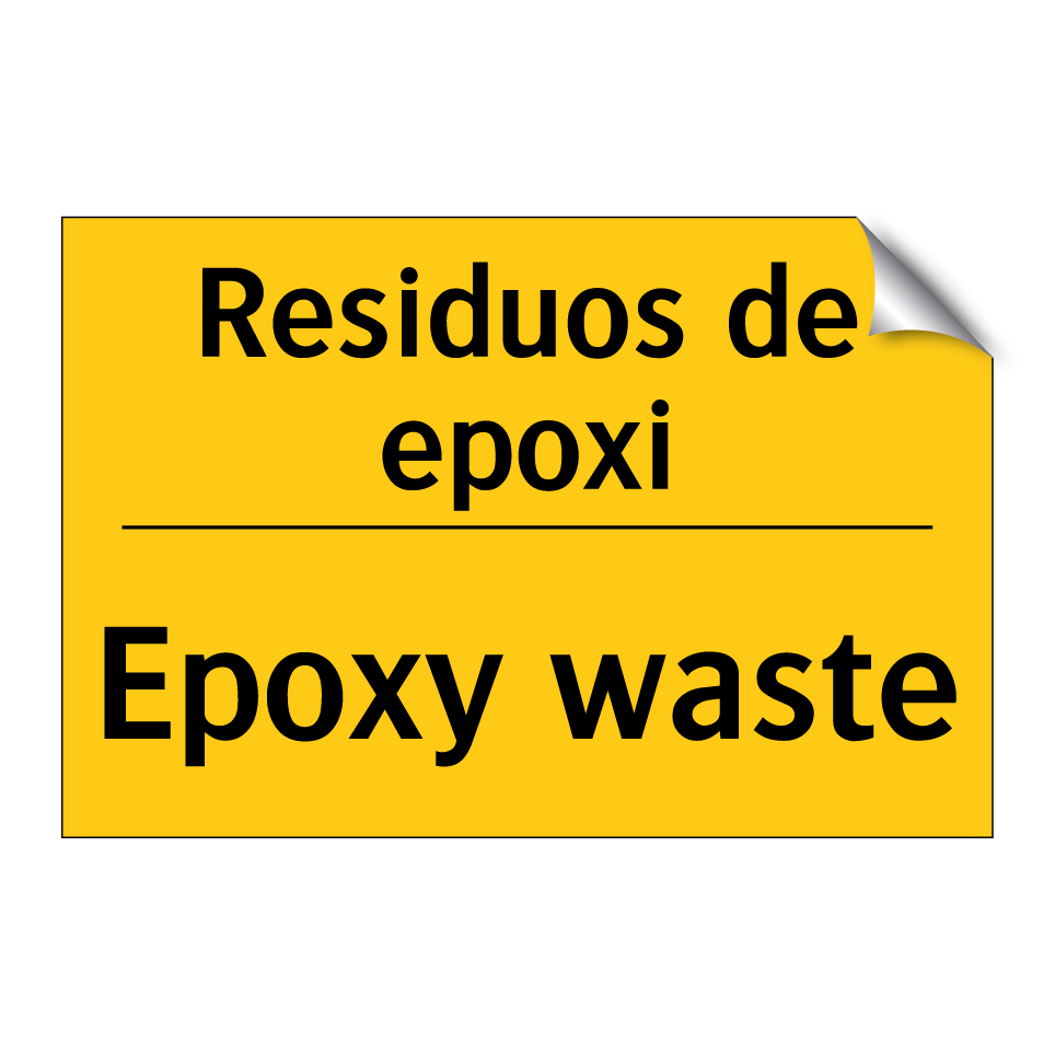 Residuos de epoxi - Epoxy waste