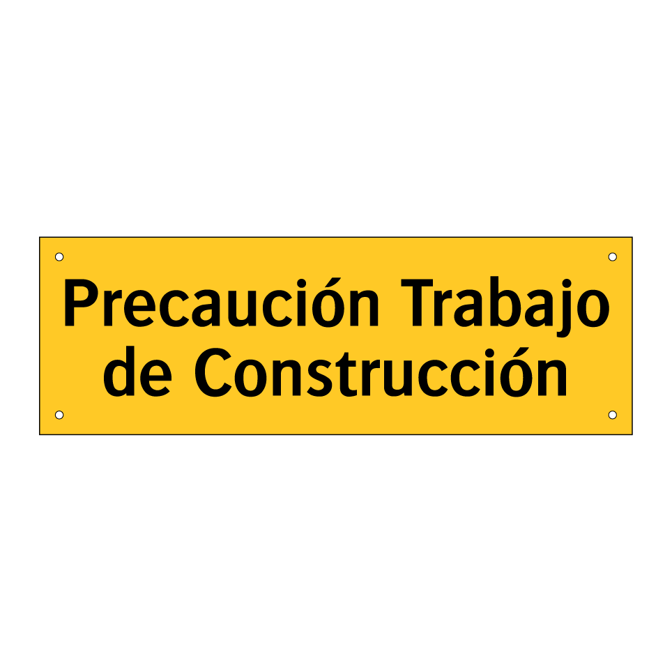 Precaución Trabajo de Construcción